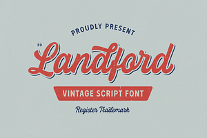 RD Landford Font, a Script Font by Refolve Design