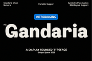 Gandaria Display Typeface, a Sans Serif Font by Haps Space (Thumbnail 1 of 15)