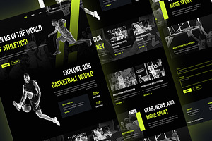 Basketball Sport Landing Page