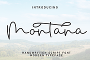 Montana | Script Font, a Handwritten Font by Scratchones (Thumbnail 1 of 9)