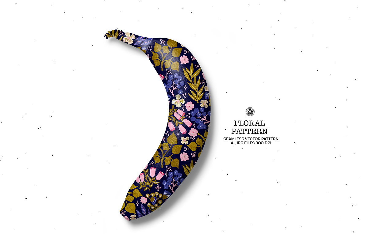 Floral Vector Pattern v2, a Pattern Graphic by Webvilla Studio (Photo 2 of 6)
