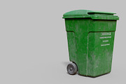 Green Parisian trash bin, an Object 3D Model by happy brush (Thumbnail 6 of 9)