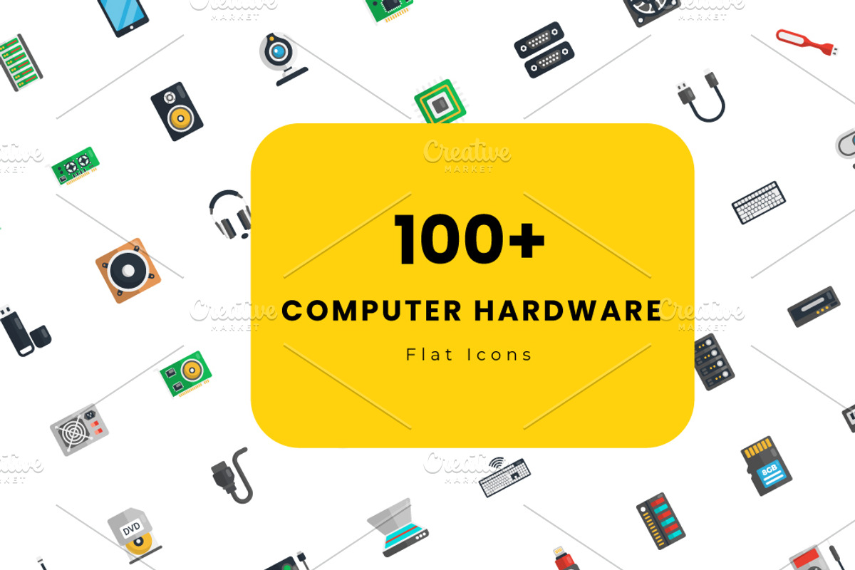 Computer Hardware Flat icons, an Icon by Vector Squad (Photo 1 of 8)