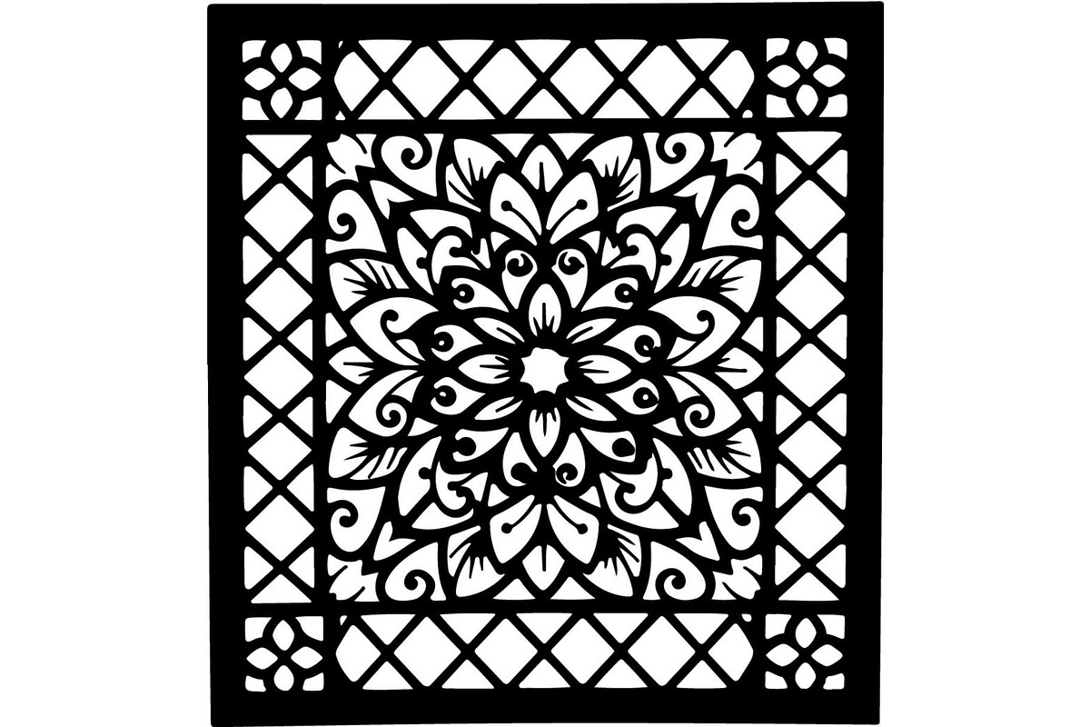 Decorative Mandala Panel Vector Set, a Decorative Illustration by Designer_Momina (Photo 10 of 21)