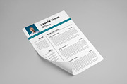 Creative Resume Layout with Cover, a Resume Template by PixelStudio (Thumbnail 3 of 5)