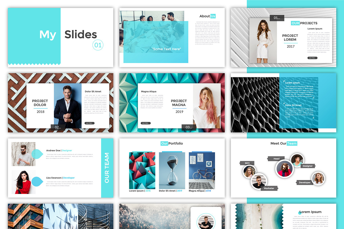 My Slides. Part 1, a Presentation Template by Andrew Kras Design (Photo 3 of 5)