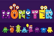 Vector collection of cute Monsters, an UI Kit Template by BabySofja (Thumbnail 1 of 4)