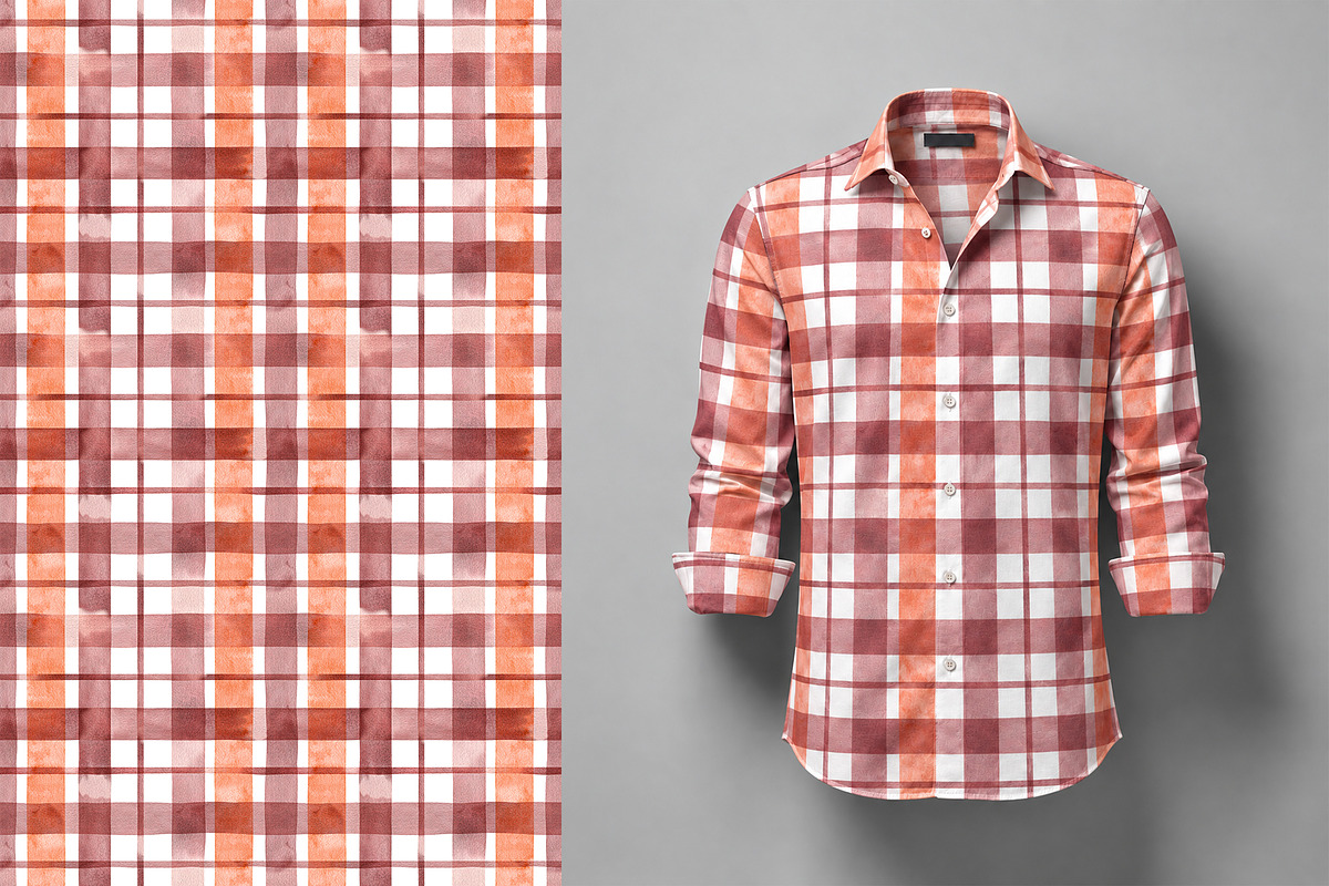 Amber Plaid & Stripe Patterns, a Decorative Illustration by YarovaArt (Photo 12 of 14)
