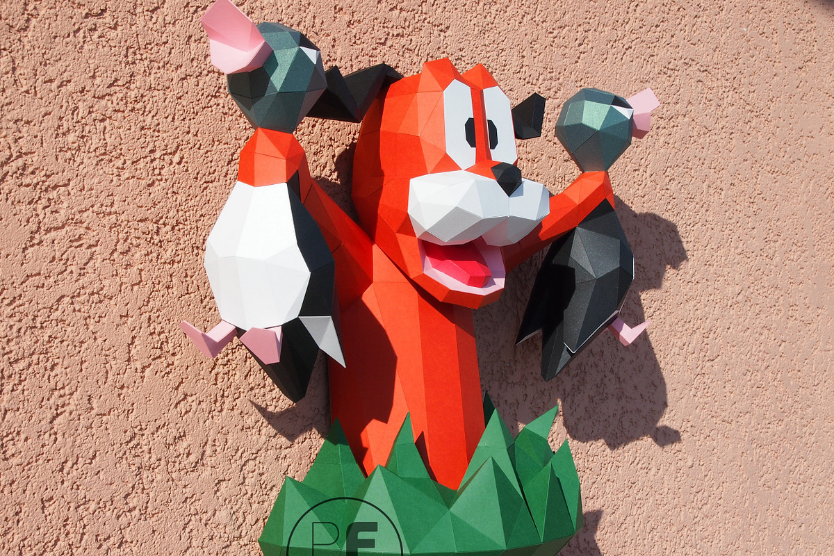DIY Duck Hunt 3D model template, a Graphic by PolyFish (Photo 2 of 6)