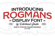 Rogman - Display Font, a Font by Letterhend Studio (Thumbnail 1 of 9)
