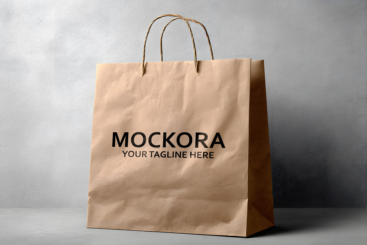 Paper Bag Mockup, a Packaging Mockup by GenesisCreativeCo (Photo 3 of 3)
