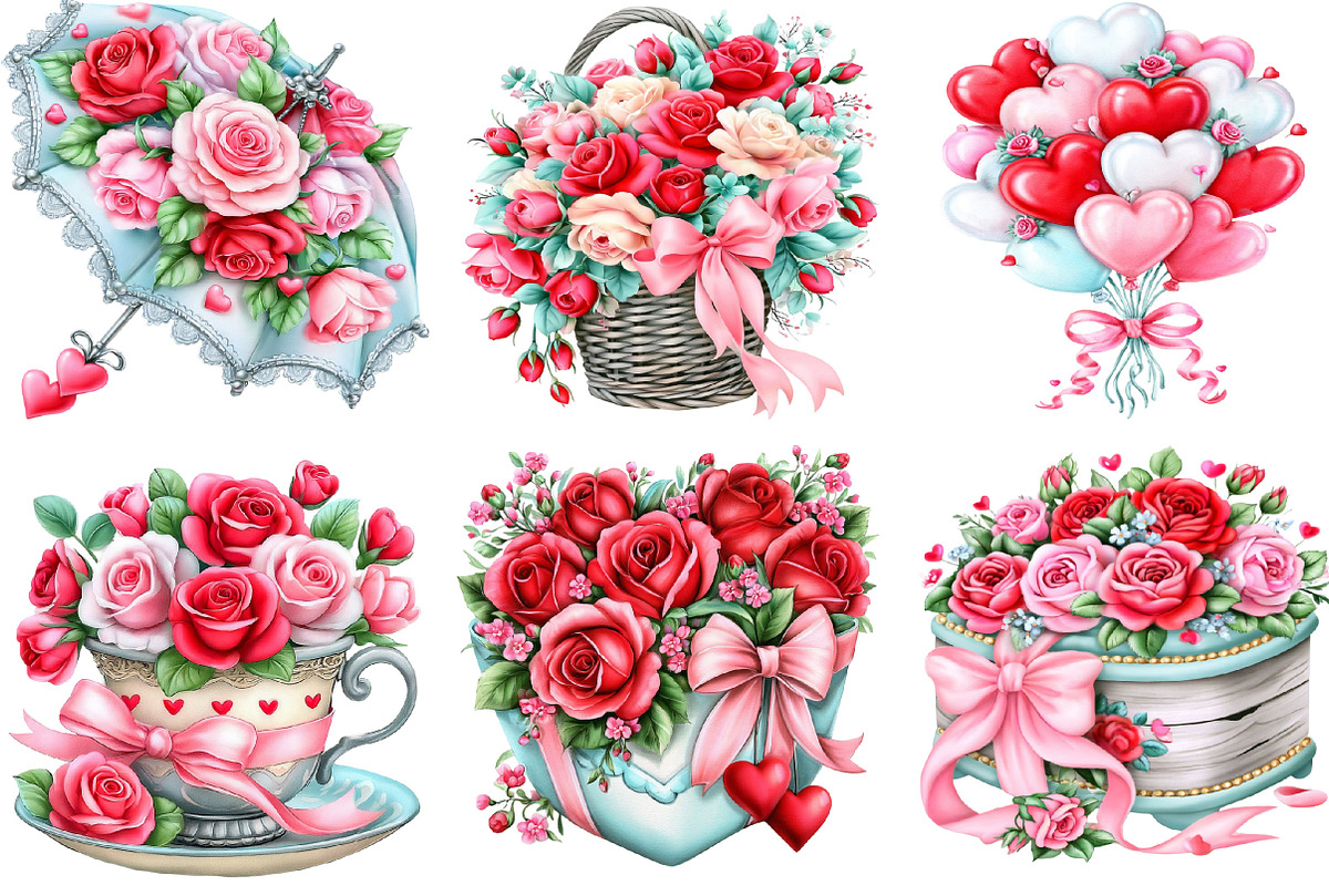Valentine's Day Clipart Bundle, a Seasonal Illustration by SVGArt (Photo 4 of 5)
