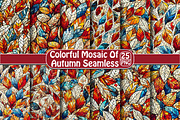Colorful Mosaic of Autumn Seamless, an Illustration by DreamPrint404 (Thumbnail 1 of 5)
