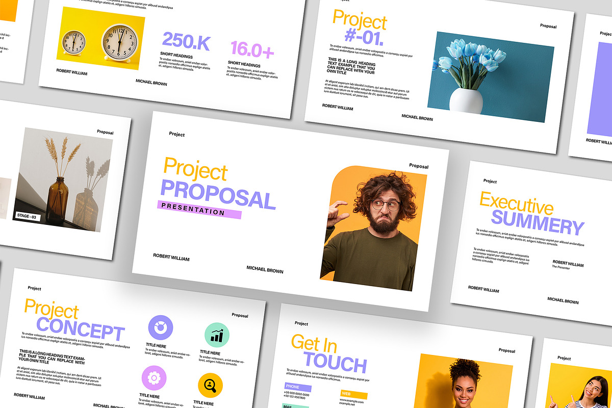 Project Proposal Presentation, a Presentation Template by Mighty-Slide (Photo 1 of 5)