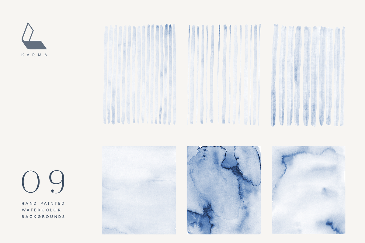 Dusty Blue Floral Wedding Set, an Illustration by Karma (Photo 15 of 16)
