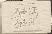 Majestic Writing Signature Font, a Handwritten Font by Letterhanna Studio (Thumbnail 1 of 14)