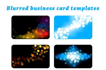 Blurred business card templates set, a Business Card Template by Vjom