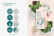 Instagram templates in Yoga style, a Social Media Template by Tatyana_Zenartist (Thumbnail 3 of 6)