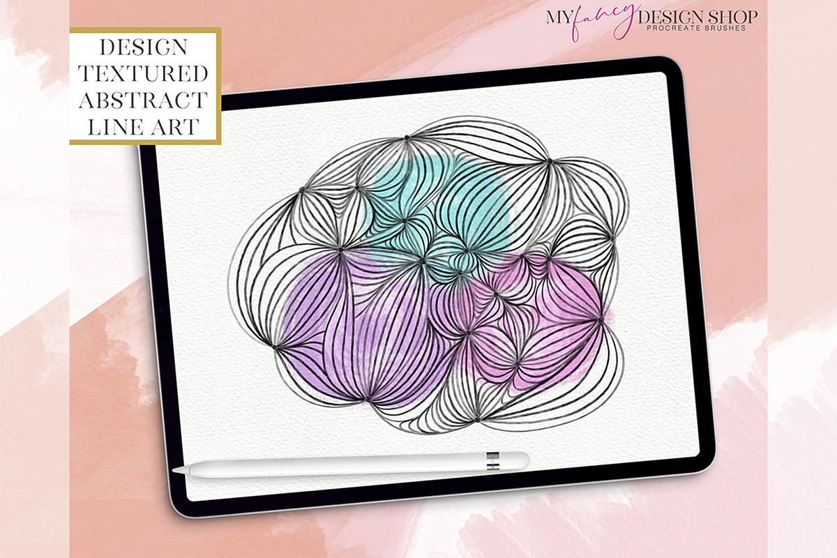 Frayed Texture Procreate Brushes, a Brush Add-On by My Fancy Design Shop (Photo 10 of 11)