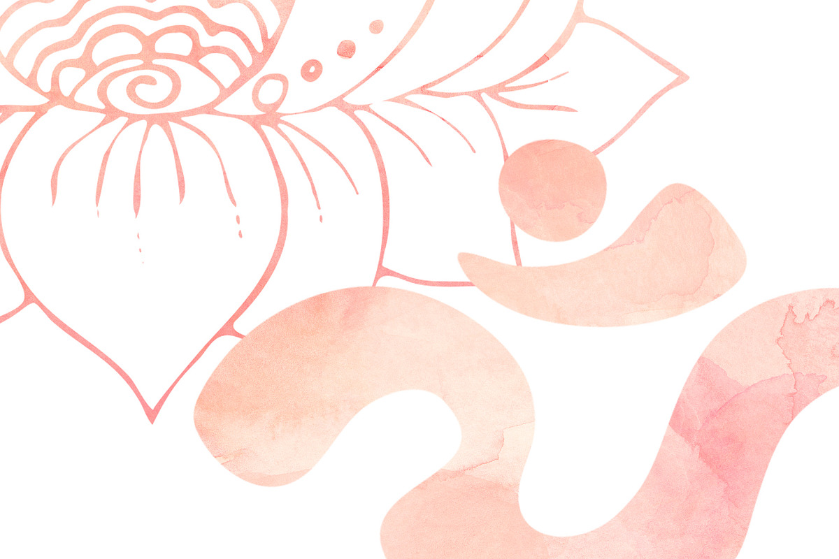 Calm Meditation watercolor clipart, an Object Graphic by SweetRenieDesigns (Photo 3 of 3)