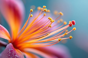 Pink tropical flower macro, a Nature Photo by AlyaAnd
