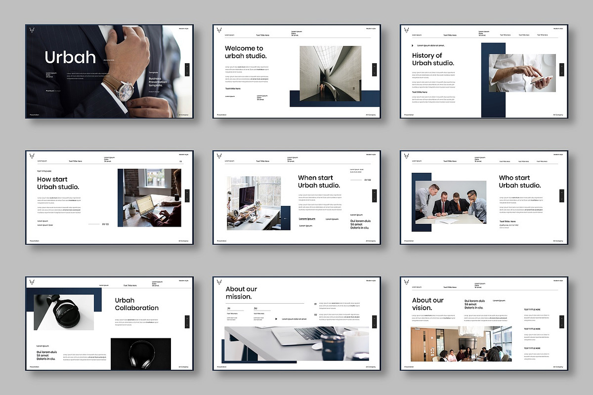 Urbah – Business PowerPoint, a Presentation Template by Dens Creative Studio (Photo 2 of 6)