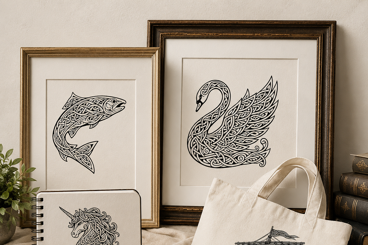 Celtic Black and white designs, a Decorative Illustration by HeavensStar (Photo 5 of 8)