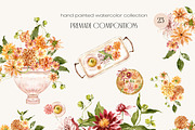 Dahlia Watercolor Collection, a Decorative Illustration by ArtMaslyana (Thumbnail 8 of 15)