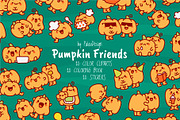 Pumpkin Friends Bundle, a Food Illustration by Palau (Thumbnail 1 of 9)
