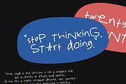 Funny Impressions-Messy Handwritten, a Handwritten Font by Yktypstd (Thumbnail 2 of 6)