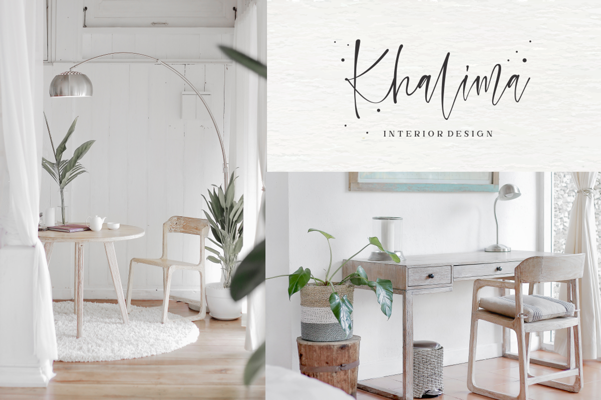 Watercoral // Natural Script Font preview 6