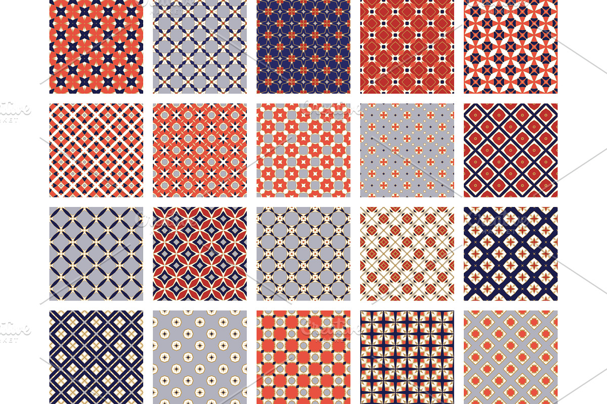 GULFI geometric seamless patterns., a Pattern Graphic by Peolla (Photo 9 of 9)