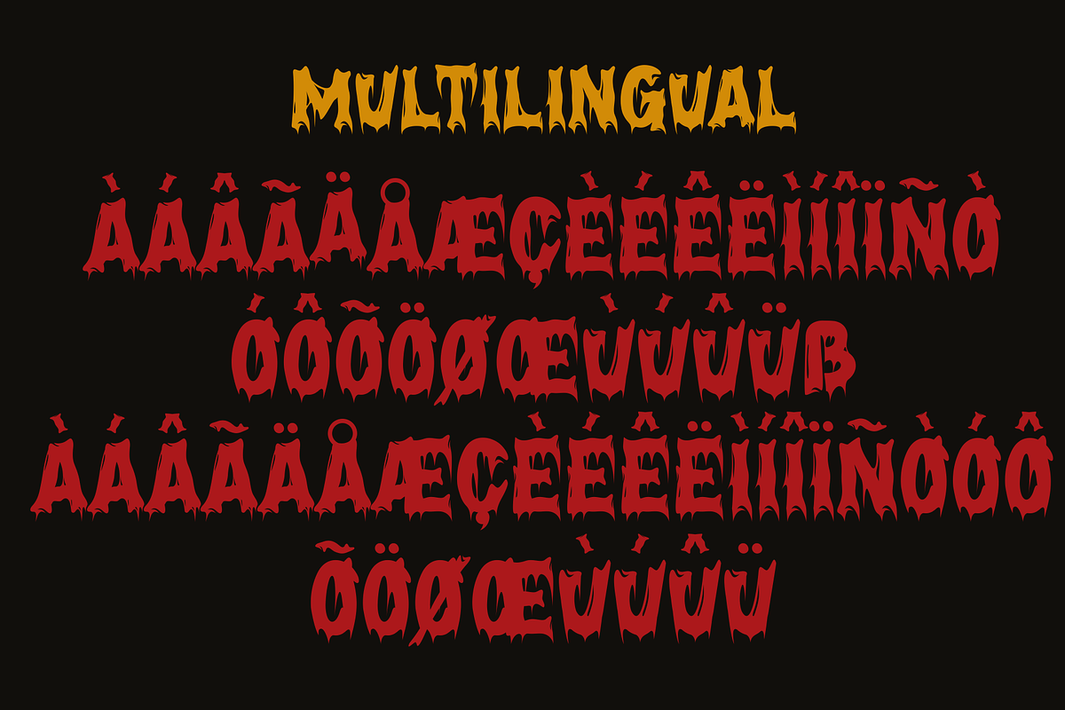Shadows Fright Font, a Blackletter Font by Marvadesign (Photo 8 of 8)