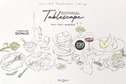 Editorial Tablescape Line Art, an Object Graphic by Mio Buono (Thumbnail 1 of 17)