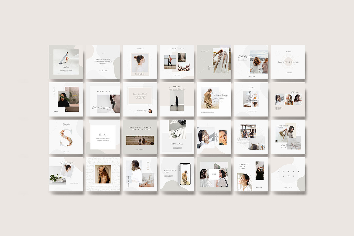 Celine Social Media Pack, a Social Media Template by Visula Co (Photo 8 of 8)