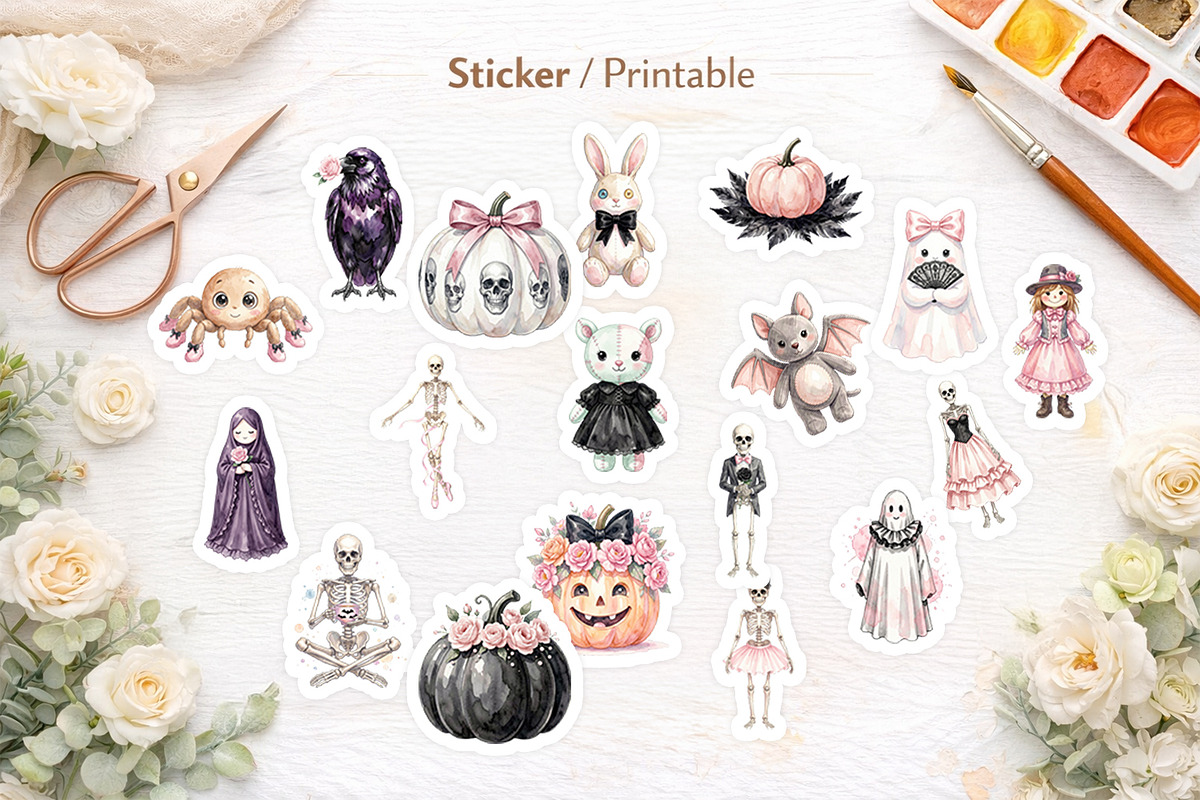 Coquette Halloween Sublimation, an Illustration by Artnoy (Photo 7 of 8)