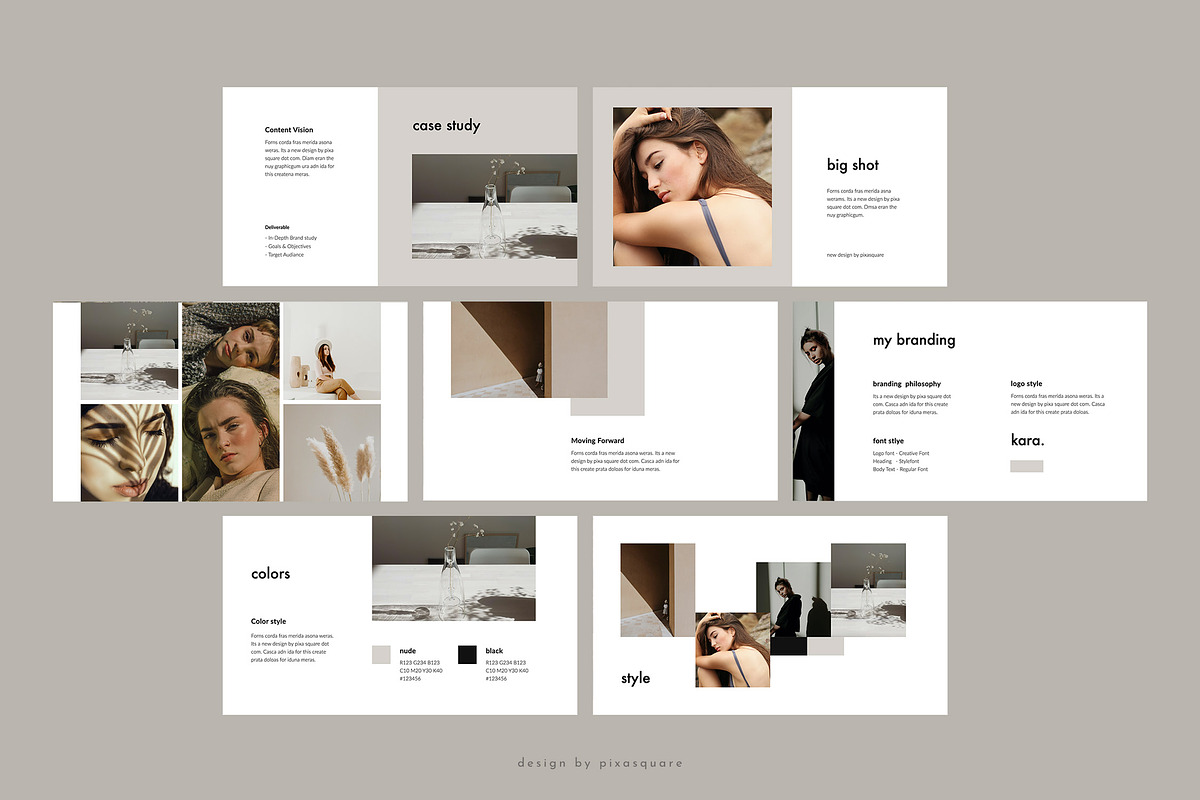 KARA - Media Kit Keynote Template, a Presentation Template by PixaSquare