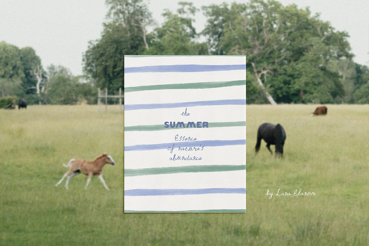 Hand-Painted Summer Backgrounds, a Background Graphic by Lana Elanor (Photo 3 of 15)