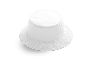 White Summer Bucket Hat 3D Model