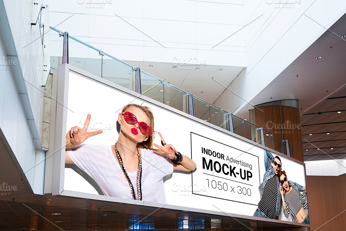 Indoor Advertising Mock-Up, a Print Template by Dikarte.Store (Photo 8 of 12)