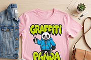 Graffiti Panda Spray Artist, a Shirt Mockup by Vector Stall (Thumbnail 5 of 14)
