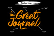 Antagon Brush Script Font, a Script Font by RantautypeStudio (Thumbnail 8 of 15)