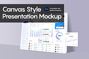 Canvas Style Presentation Mockups, a Product Mockup by KL-Webmedia (Thumbnail 1 of 10)