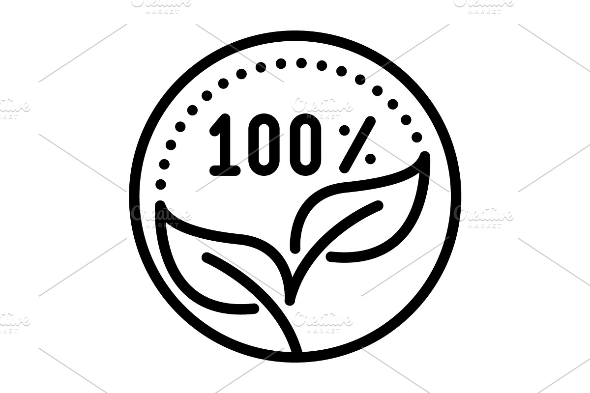 Organic leaf black icon, an Outline Icon by Creative priyanka