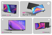 Clean LED TV Mockup, a Mockup by My Code Std (Thumbnail 1 of 6)