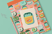 Canned Fish Graphics + Pattern, a Food Illustration by Dedraw Studio (Thumbnail 4 of 7)