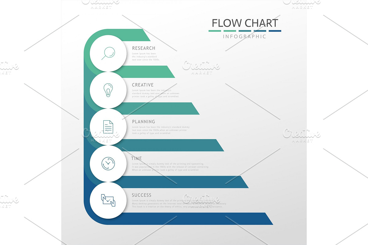 5 levels infographic, a Presentation Template by TotallypicRF