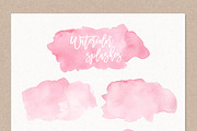 Watercolor Splashes & Textures Pink, a Texture Illustration by OtoStudio (Thumbnail 2 of 2)