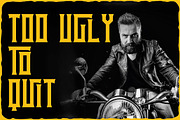 Ugly Biker - Condensed Retro Font, a Serif Font by JumboDesign (Thumbnail 2 of 6)