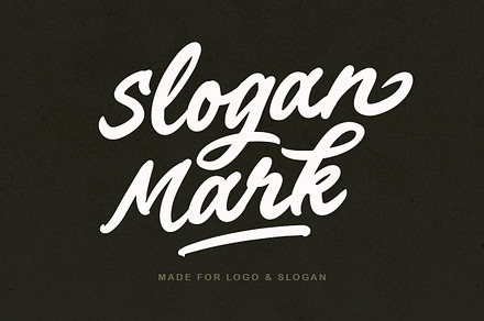 Slogan Mark - Bold Script, a Script Font by Sarid Ezra